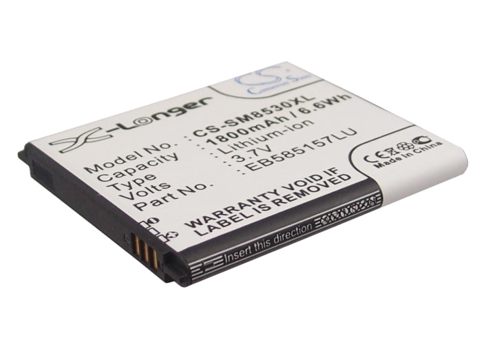 3.7V 1800mAh/6.6Wh Li-ion Mobile/SmartPhone Battery for Samsung