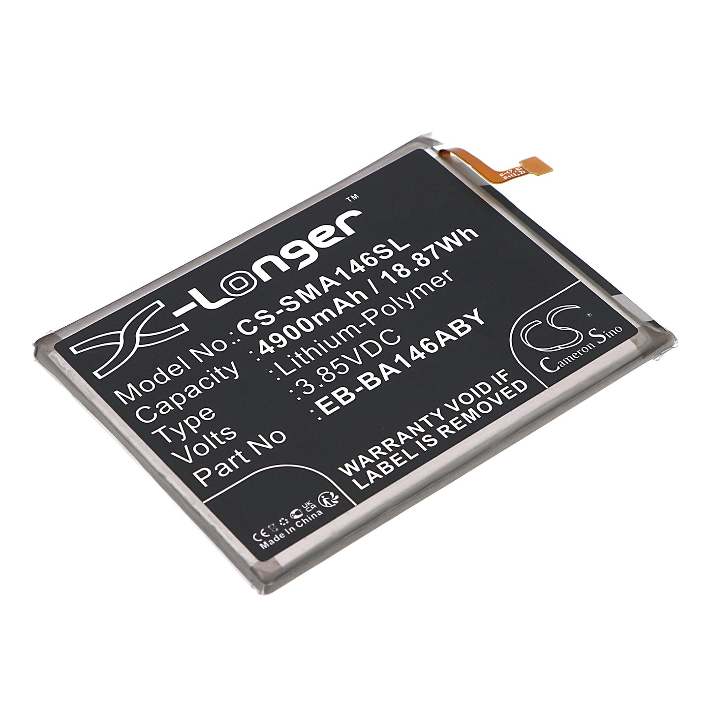 CS-SMA146SL Replacement Battery – Compatible with Galaxy A14 5G, Galaxy A14 5G 2023, SM-A146A, SM-A146B/D, SM-A146M, SM-A146M/DS, SM-A146P/DSN, SM-A146P/N, SM-A146T, SM-A146U, SM-A146U1, SM-A146V, SM-A146W, SM-S146VL