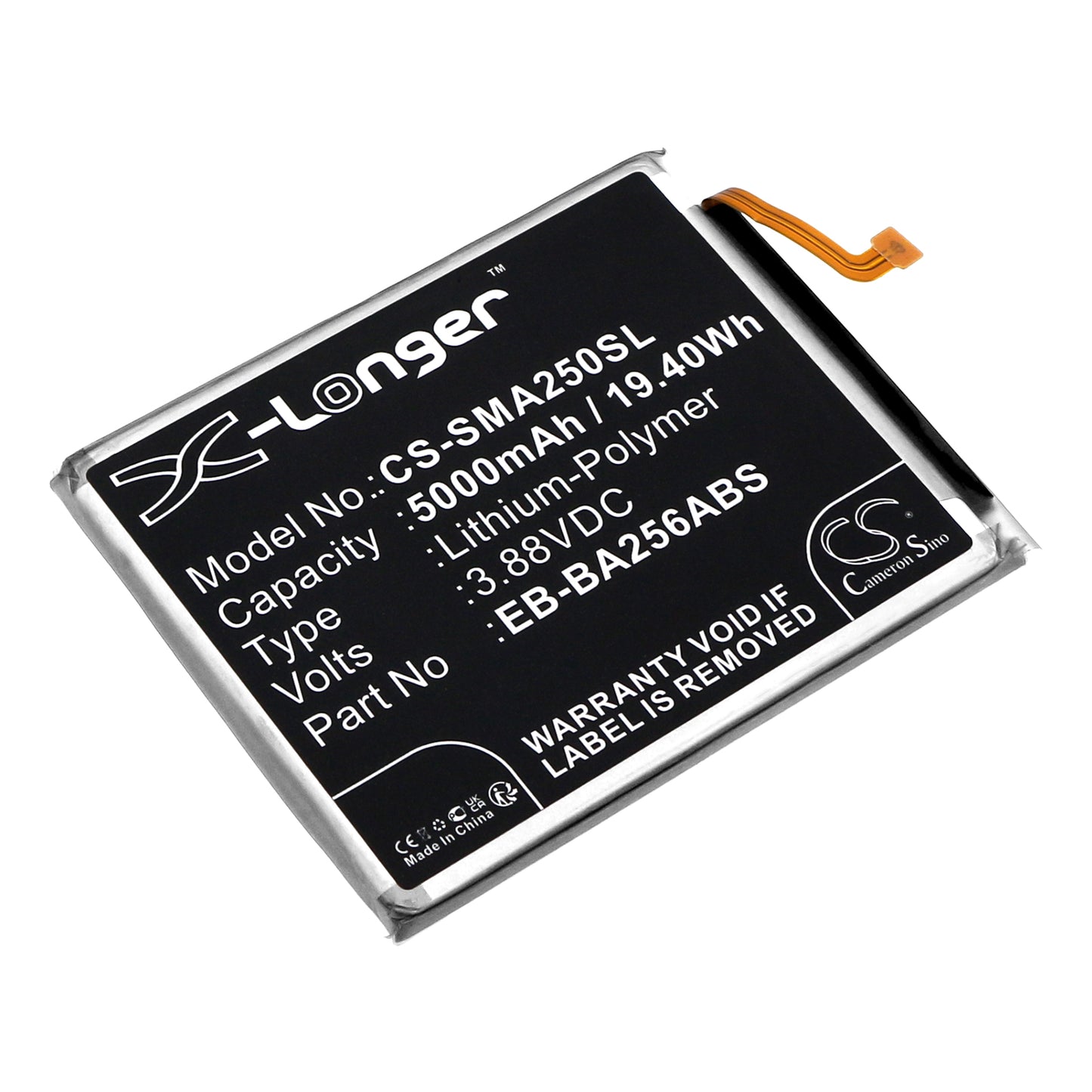 CS-SMA250SL Replacement Battery – Compatible with Galaxy A25, Galaxy A25 5G, Galaxy A55, Galaxy A55 5G, SM-A2560, SM-A256B/DSN, SM-A256E/DSN, SM-A256E/N, SM-A256N, SM-A256U, SM-A256U1/DS, SM-A5560, SM-A556B/DS, SM-A556D, SM-A556E, SM-A556E/DS, SM-A556J