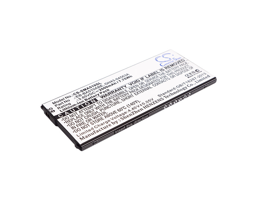 3.85V 2000mAh/7.70Wh Li-ion Mobile/SmartPhone Battery for Samsung