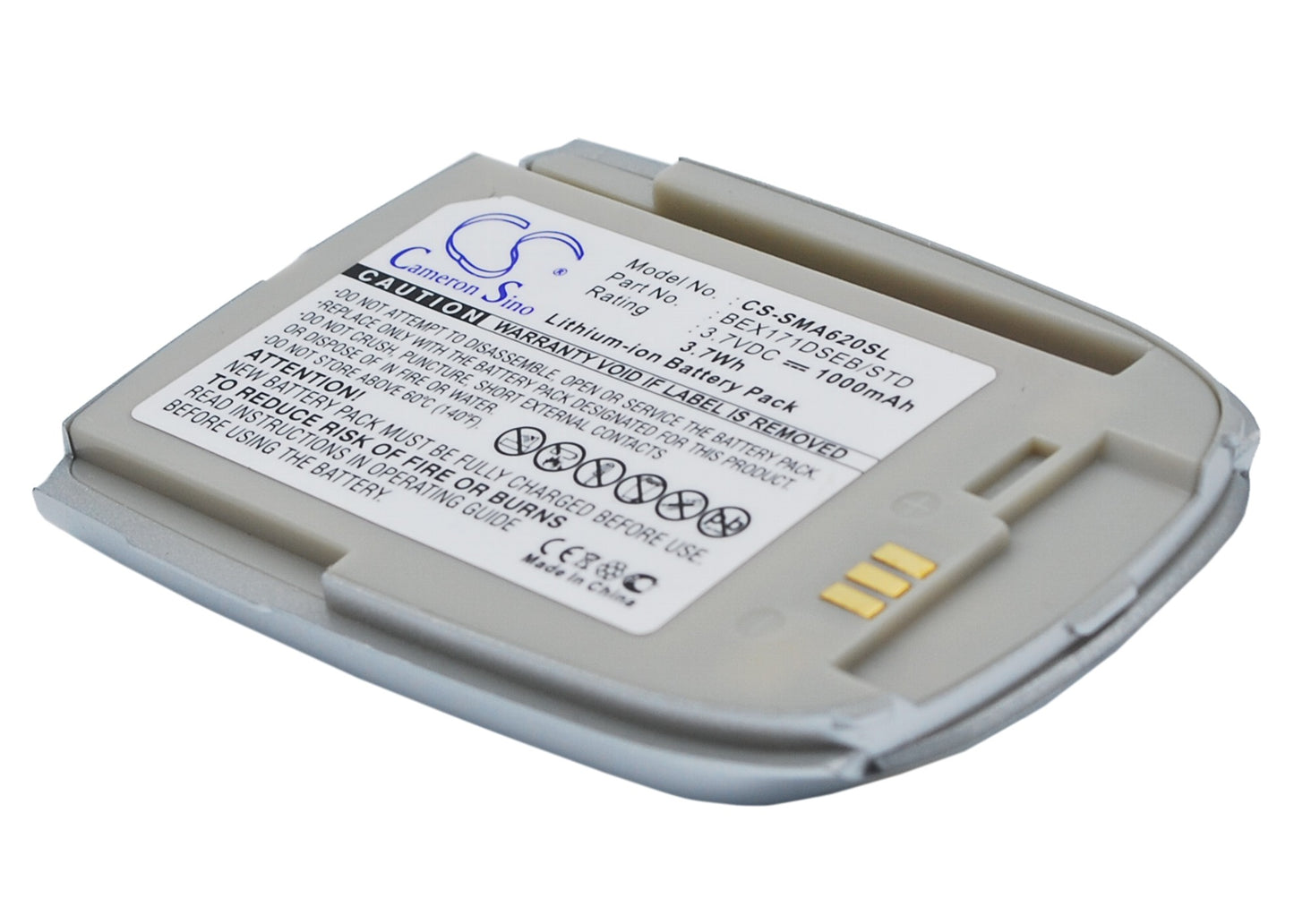 3.7V 1000mAh Li-ion Mobile/SmartPhone Battery for Samsung