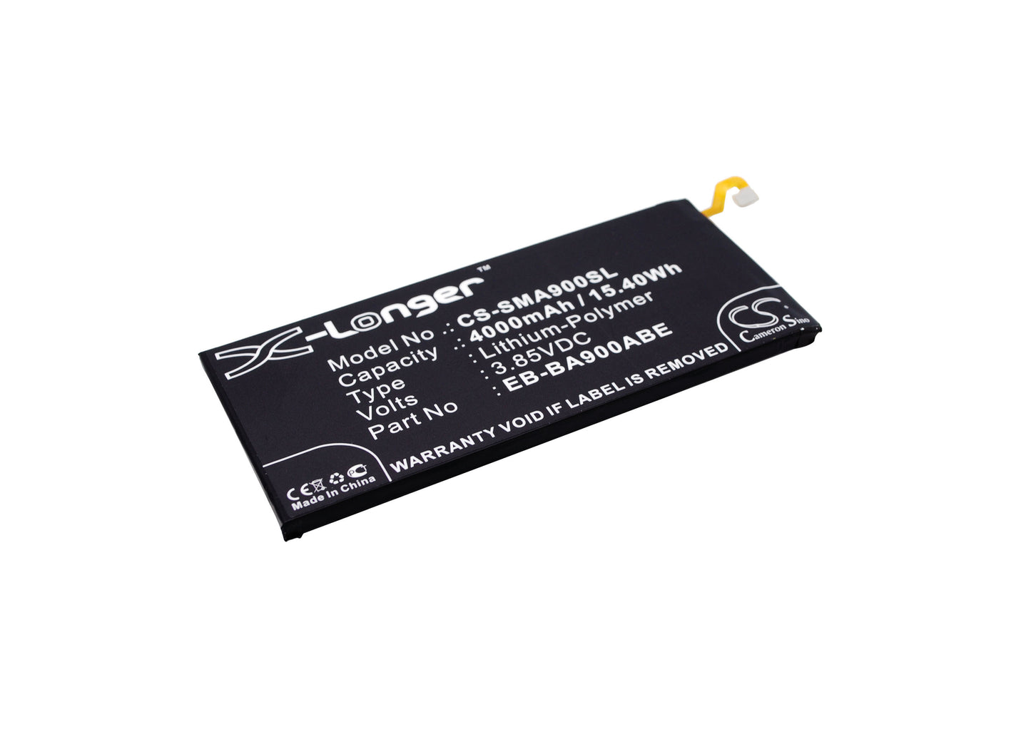 3.85V 4000mAh/15.40Wh Li-Polymer Mobile/SmartPhone Battery for Samsung
