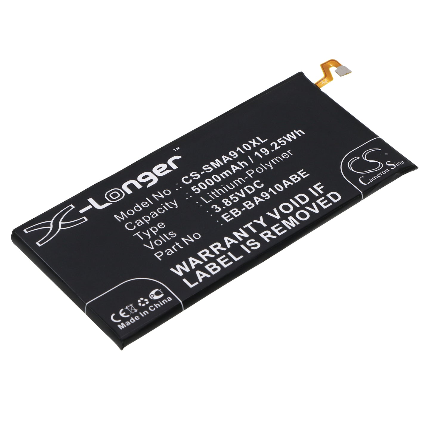 CS-SMA910XL Replacement Battery – Compatible with Galaxy A9 Pro 2016, Galaxy A9 Pro 2016 Duos TD-LTE, SM-A9100, SM-A910F/DS