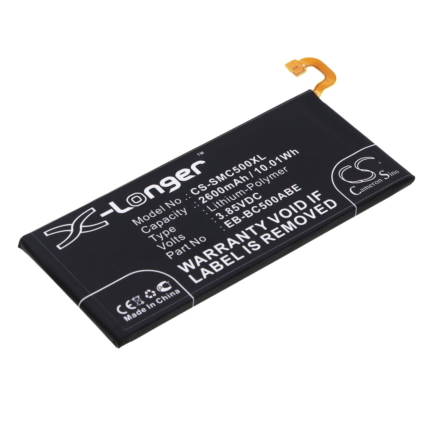 CS-SMC500XL Replacement Battery – Compatible with Galaxy C5, Galaxy C5 Duos TD-LTE, Galaxy C5 Pro Duos, Galaxy C5 Pro Duos TD-LTE, SM-C5000, SM-C5010, SM-C5018