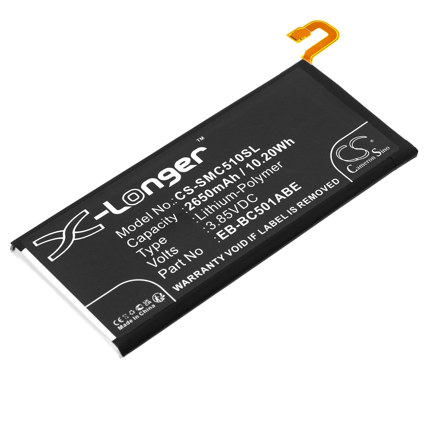 CS-SMC510SL Replacement Battery – Compatible with Galaxy C5 Pro, Galaxy C5 Pro Duos, GT-C501, GT-C5010, GT-C5018