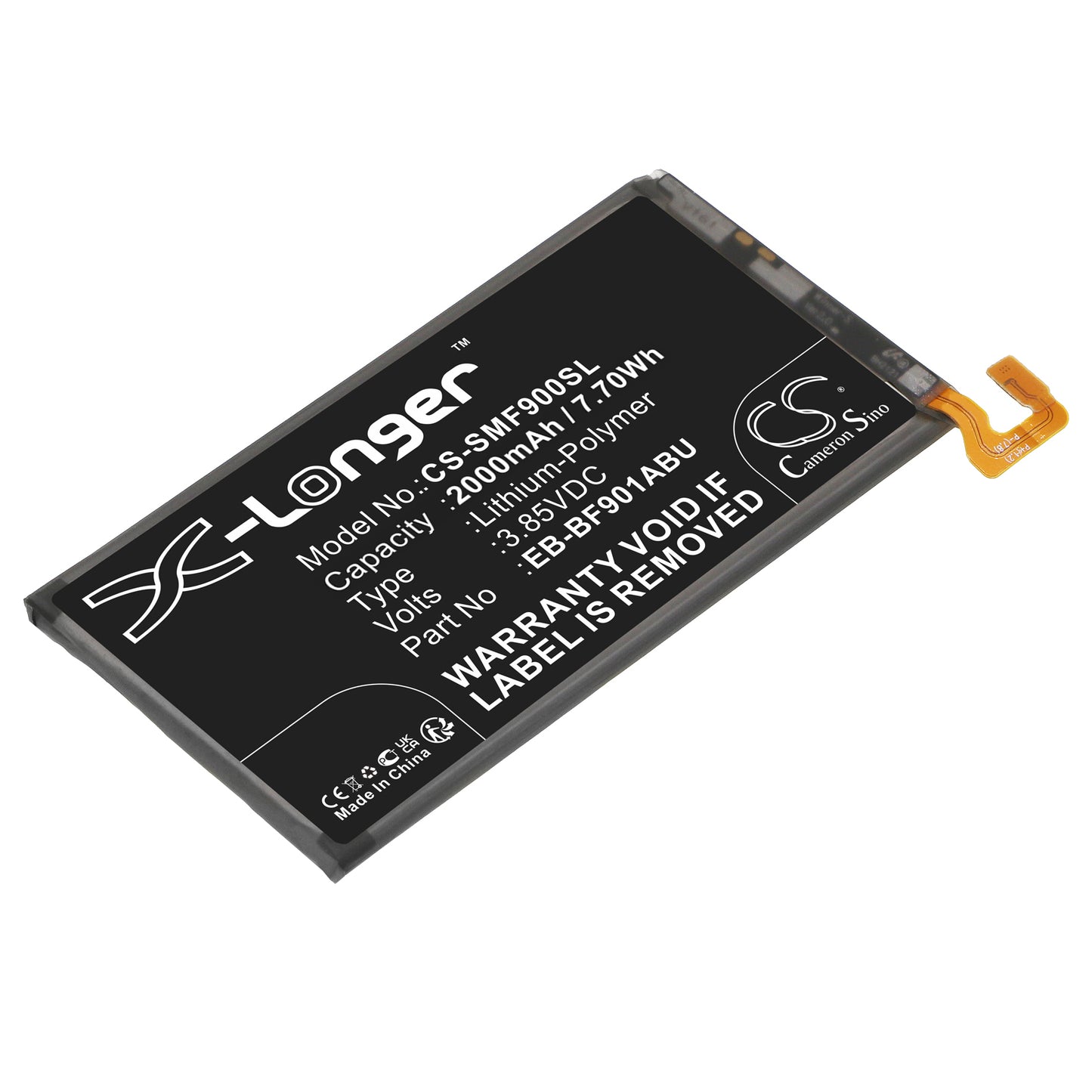 CS-SMF900SL Replacement Battery – Compatible with Fold, SCV44, SM-F9000, SM-F900F, SM-F900J, SM-F900U, SM-W2020, W20 5G
