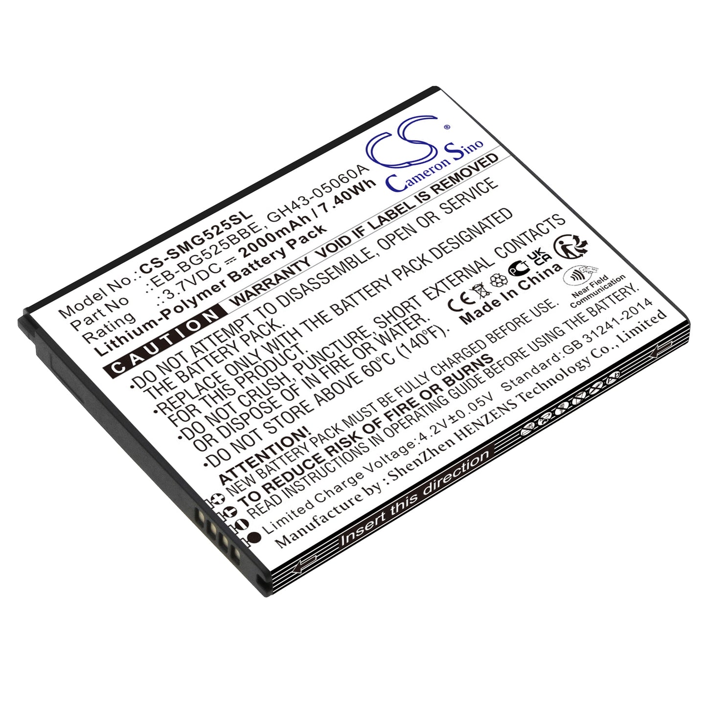 CS-SMG525SL Replacement Battery – Compatible with Galaxy XCover 5, Galaxy XCover 5 2021, SM-G525F, SM-G525F/DS, SM-G525N