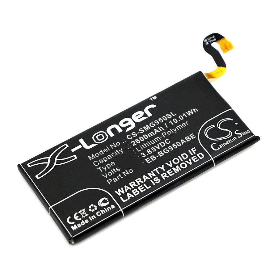 CS-SMG950SL Replacement Battery – Compatible with Dream 2, Galaxy S8, Galaxy S8 TD-LTE, Galaxy S8+, Galaxy S8+ TD-LTE, SC-02J, SGH-N171, SM-G9500, SM-G9508, SM-G9508W, SM-G950D, SM-G950F, SM-G950J, SM-G950N, SM-G950U, SM-G950U1, SM-G950W
