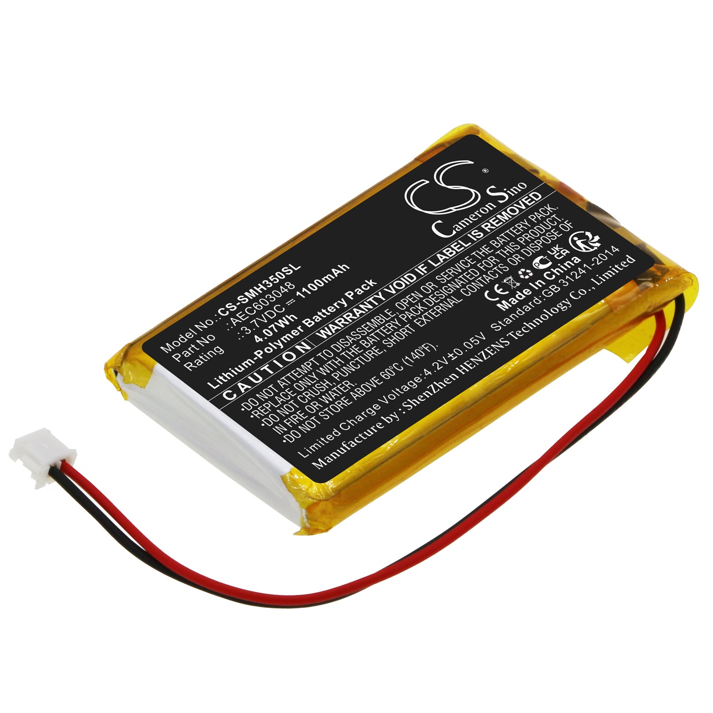 CS-SMH350SL Replacement Battery – Compatible with HS35