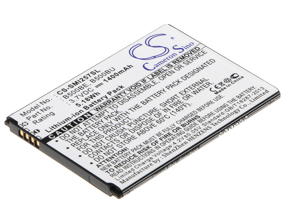 3.7V 1400mAh/5.18Wh Li-ion Mobile/SmartPhone Battery for Samsung