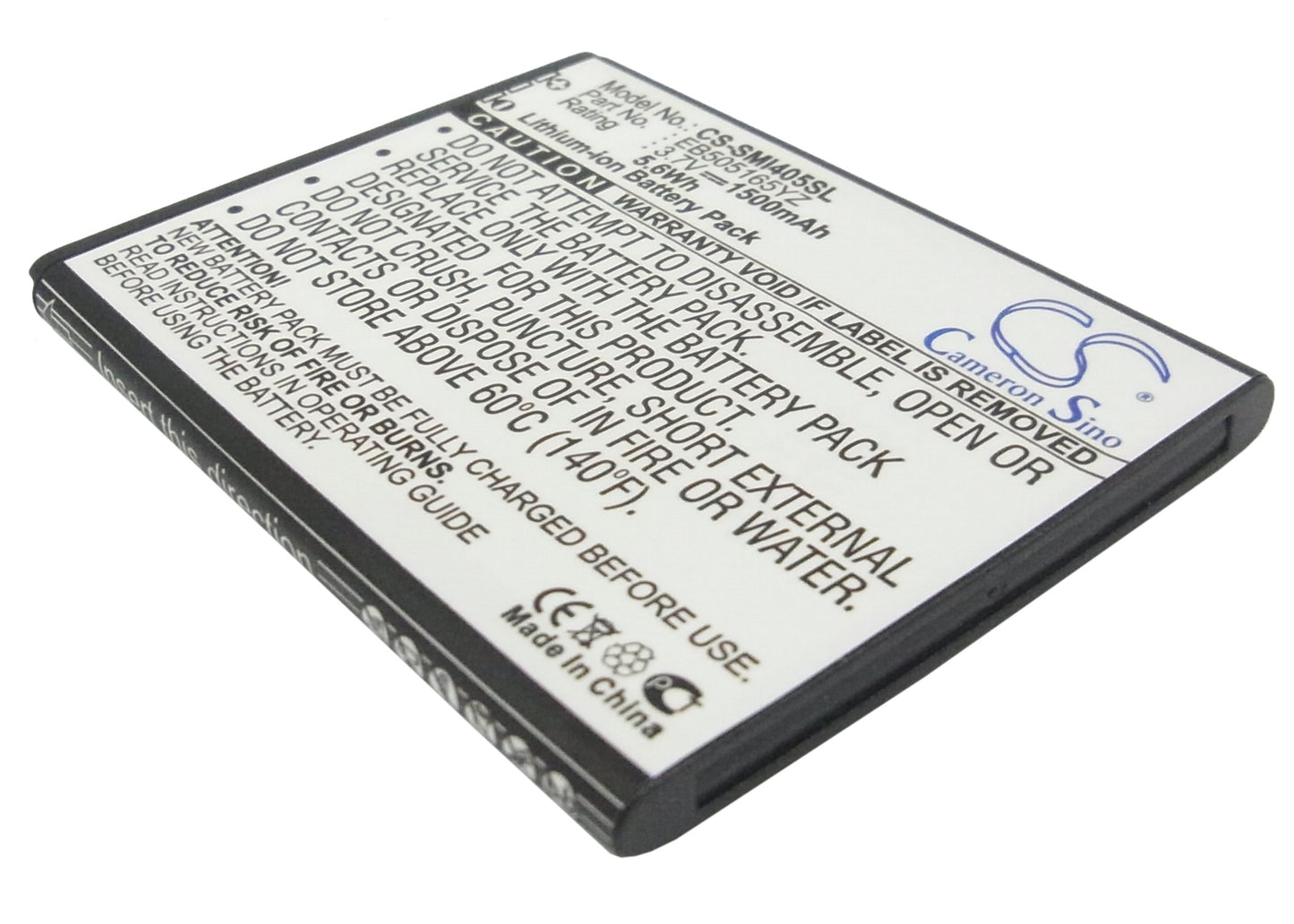 3.7V 1500mAh/5.55Wh Li-ion Mobile/SmartPhone Battery for Samsung