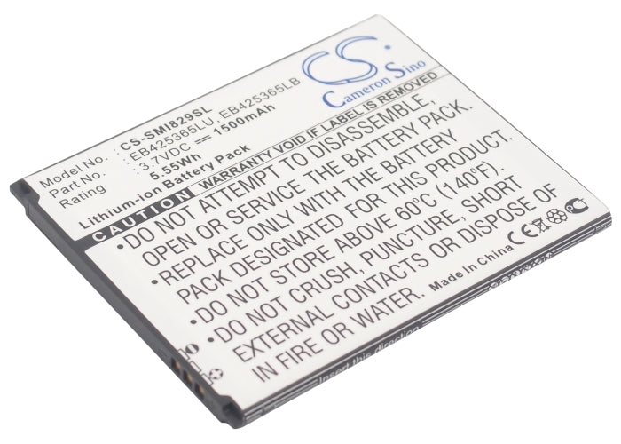 3.7V 1500mAh/5.55Wh Li-ion Mobile/SmartPhone Battery for Samsung