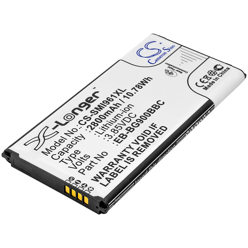 CS-SMI961XL 2800mAh / 10.78Wh Suitable for Samsung Galaxy S5, GT-I9600, GT-I9602 ...