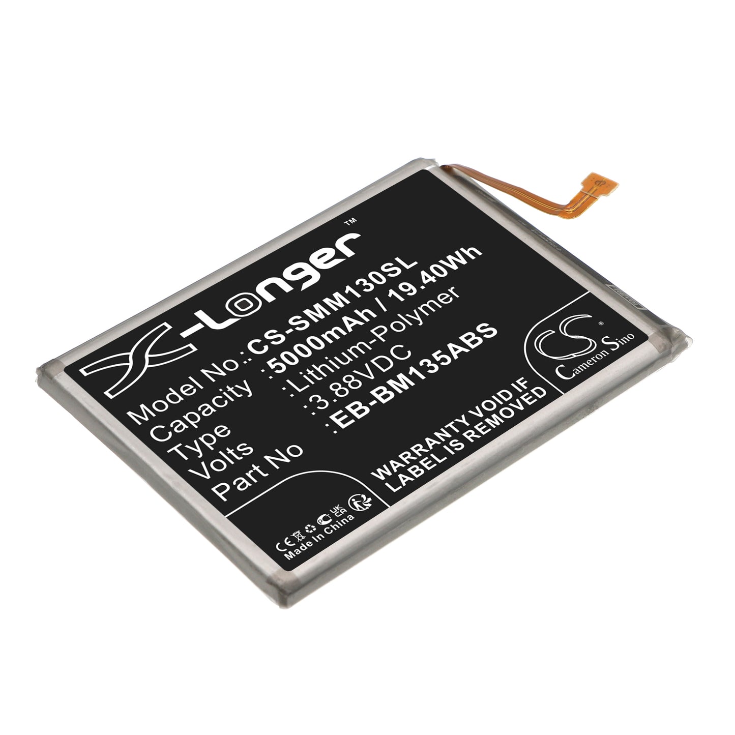 CS-SMM130SL Replacement Battery – Compatible with Galaxy M13, Galaxy M13 5G 2022, SM-M136B/DS