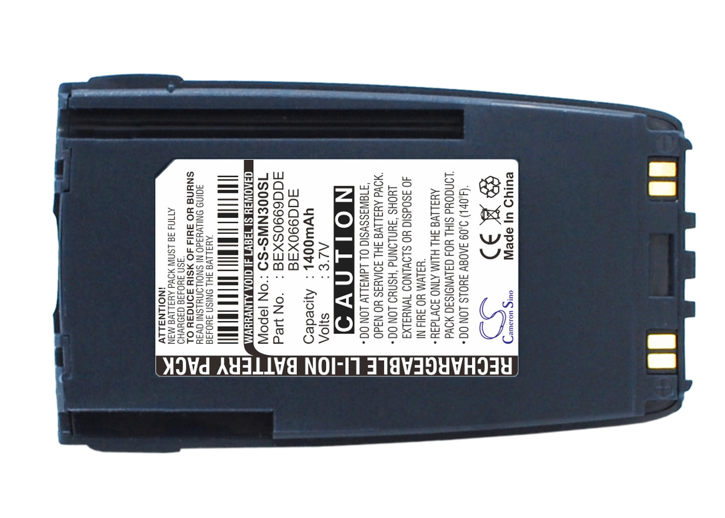 3.7V 1400mAh Li-ion Mobile/SmartPhone Battery for Samsung