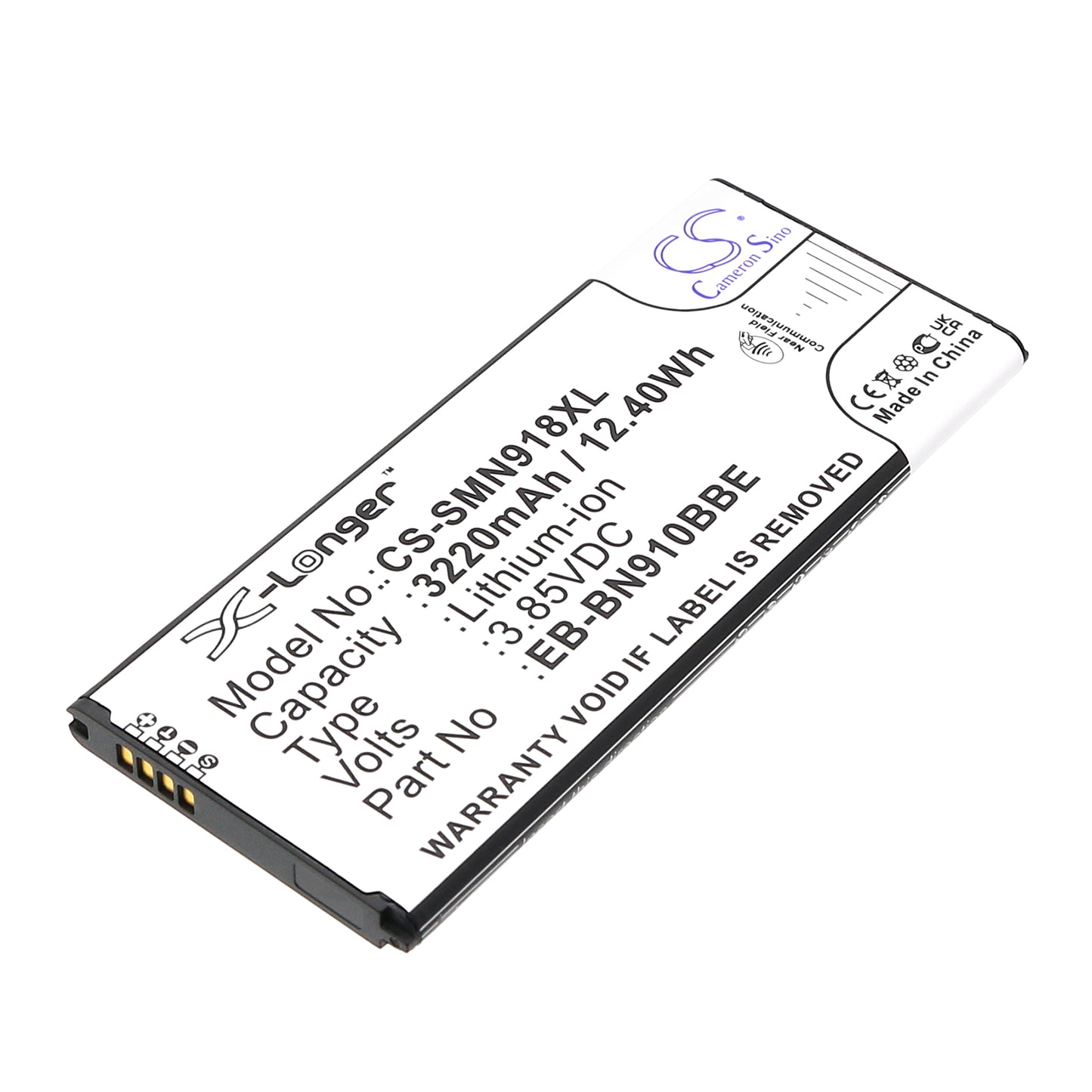 3.85VV 3220mAh/12.40Wh Li-ion Mobile/SmartPhone Battery for Samsung