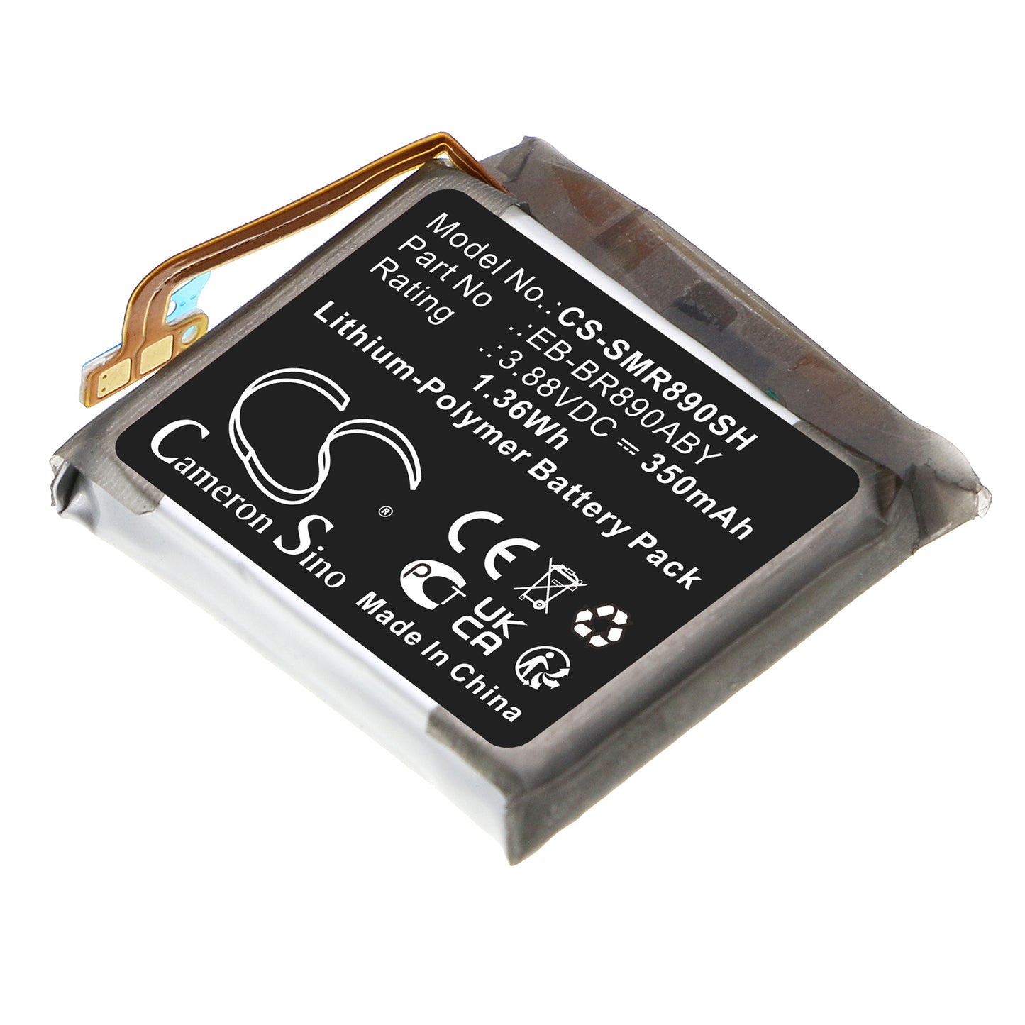 CS-SMR890SH Replacement Battery – Compatible with Galaxy Watch4 Classic 46mm, SM-R870, SM-R870NZ, SM-R870NZKAXAA, SM-R870NZKCXAA, SM-R870NZSAXAA, SM-R870NZSCXAA, SM-R875, SM-R890, SM-R890NZKAXAA, SM-R890NZKCXAA, SM-R890NZSAXAA, SM-R895, SM-R895U