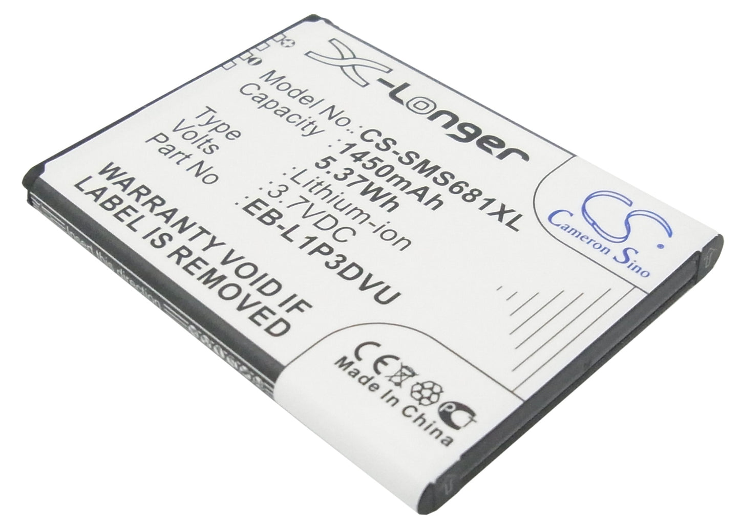 3.7VV 1450mAh/5.37Wh Li-ion Mobile/SmartPhone Battery for Samsung
