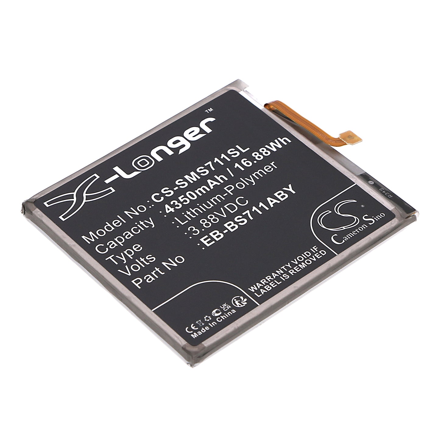 CS-SMS711SL Replacement Battery – Compatible with Galaxy S23 FE, Galaxy S23 FE 5G, M-S711U1, SM-S7110, SM-S711A, SM-S711B, SM-S711B/DS, SM-S711J, SM-S711N, SM-S711R4, SM-S711T, SM-S711V, SM-S711W