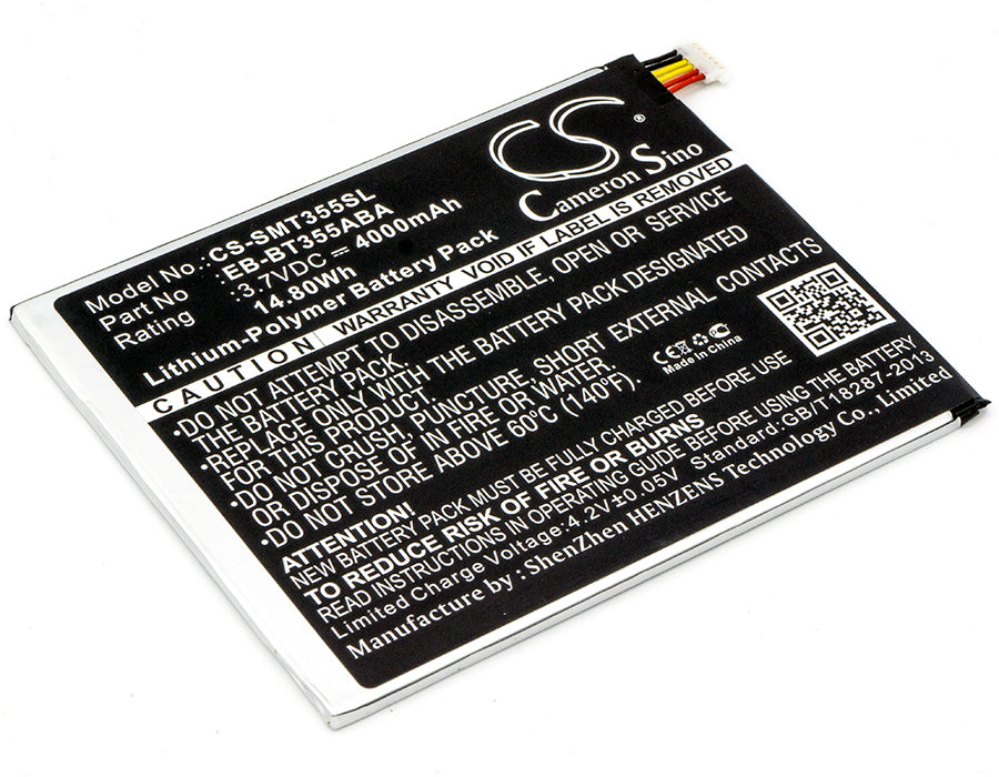 3.7V 4000mAh/14.80Wh Li-Polymer Tablet Battery for Samsung