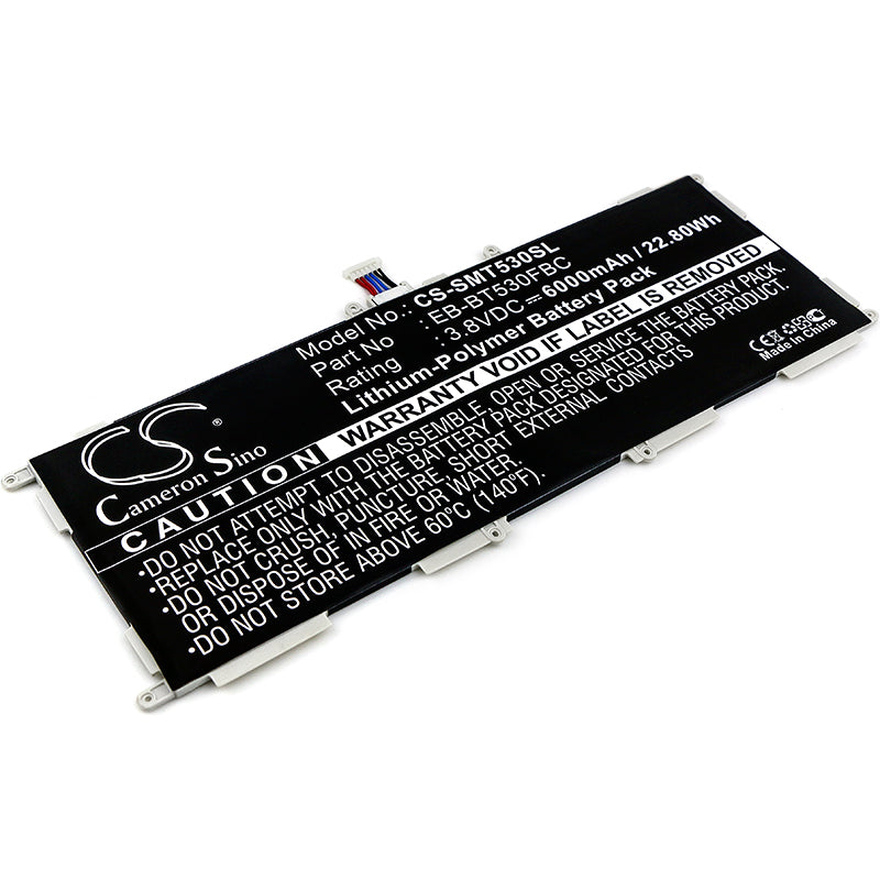 3.8V 6000mAh/22.80Wh Li-Polymer Tablet Battery for Samsung