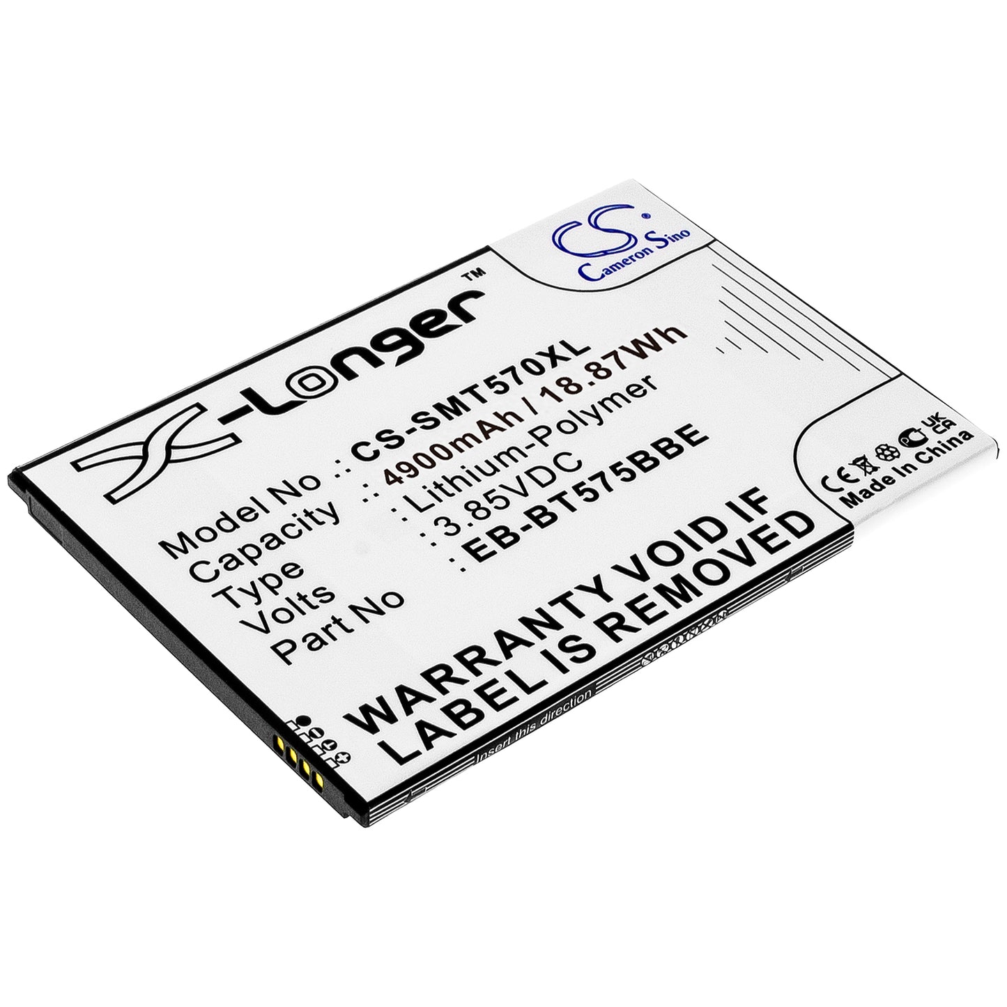 CS-SMT570XL Replacement Battery – Compatible with Galaxy Tab Active 3, Galaxy Tab Active 3 8.0, Galaxy Tab Active 3 8.0 2020, SM-T570, SM-T575, SM-T575N, SM-T577