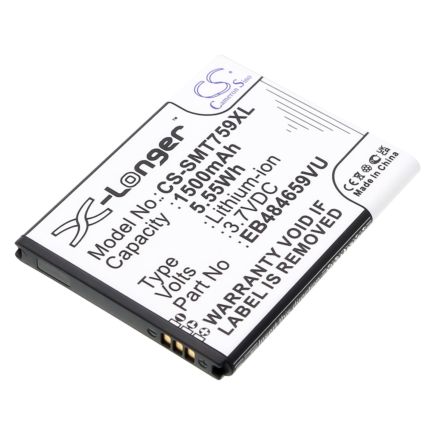 3.7V 1500mAh/5.55Wh Li-ion Mobile/SmartPhone Battery for BoostMobile
