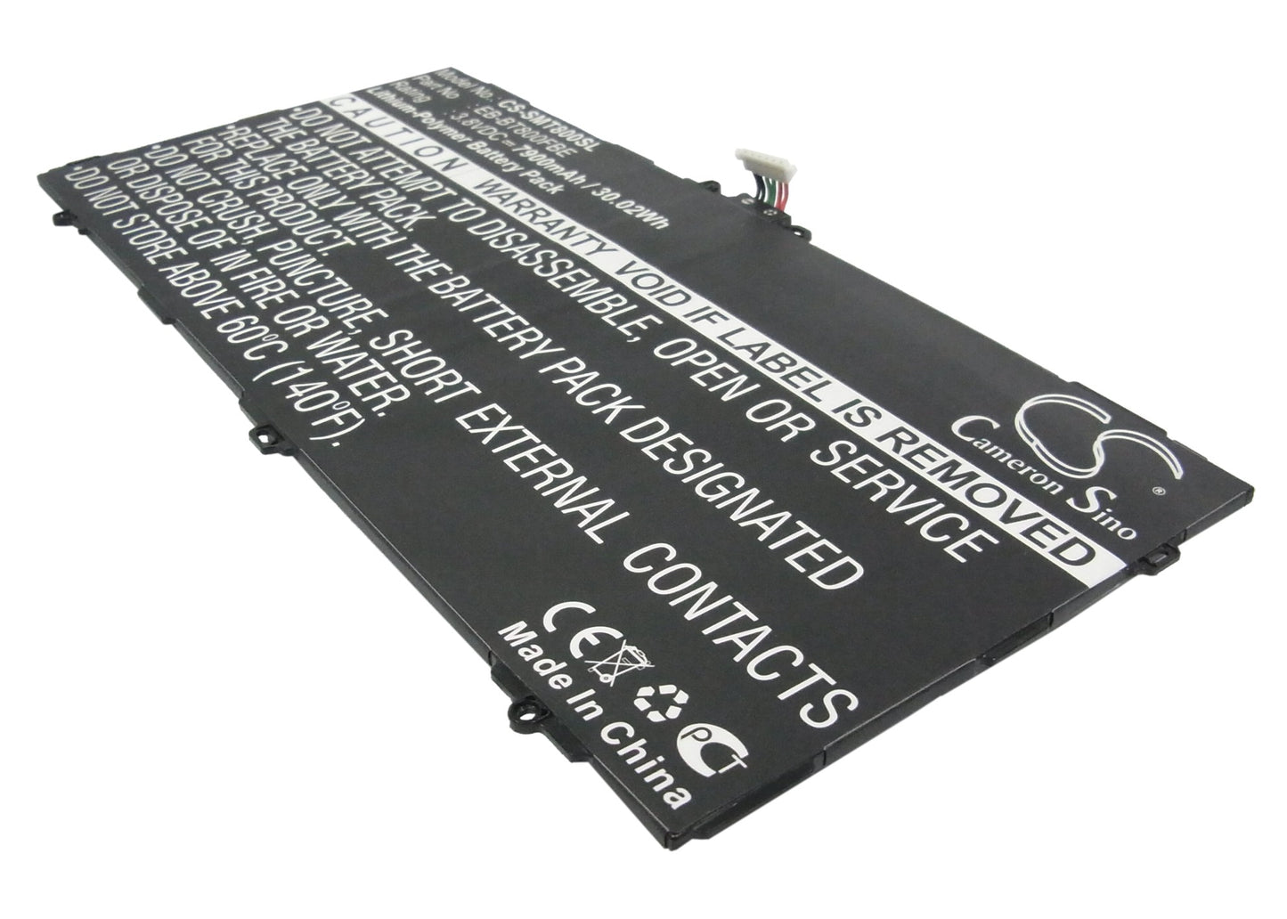 3.8V 7900mAh/30.02Wh Li-Polymer Tablet Battery for Samsung