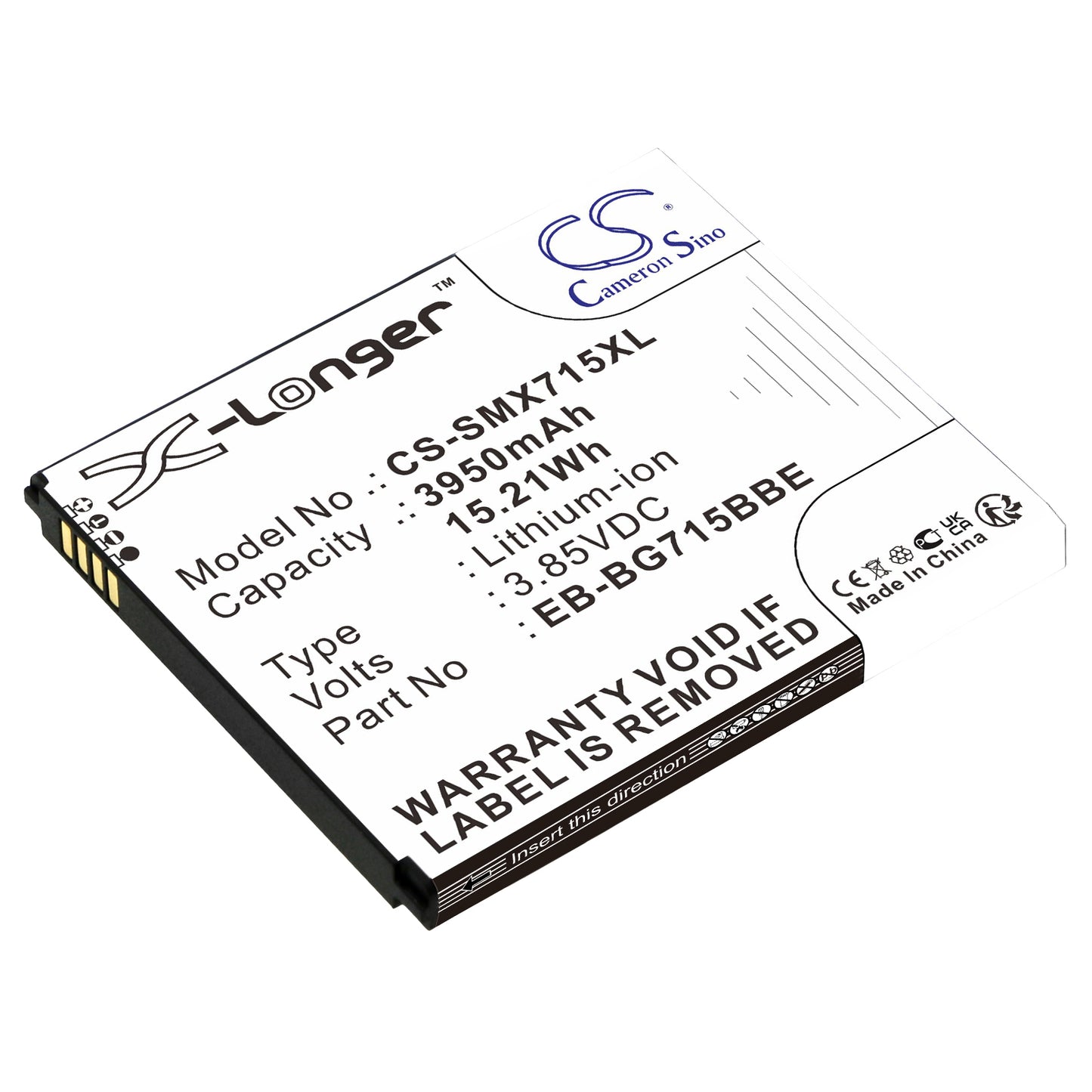 CS-SMX715XL Replacement Battery – Compatible with Galaxy Xcover Pro, SM-G715, SM-G715FN/DS, SM-G715U