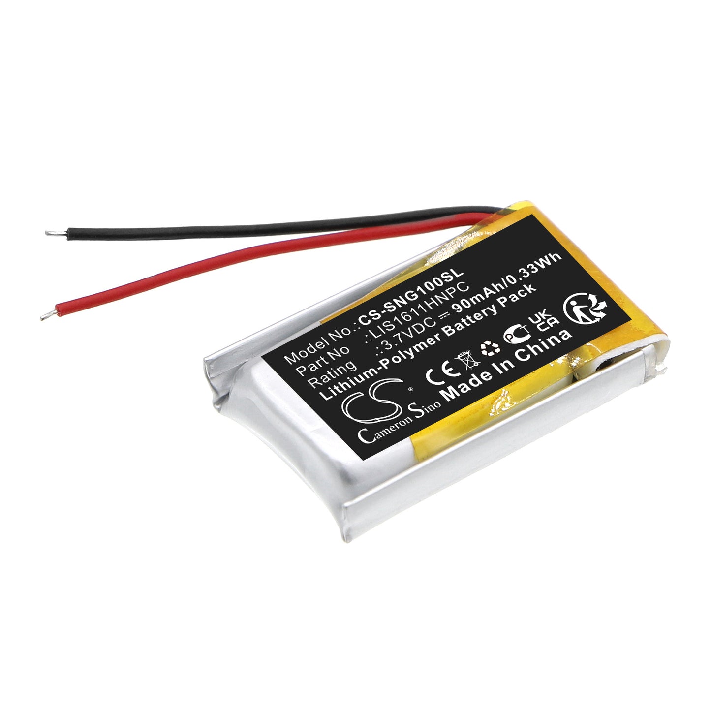 CS-SNG100SL Replacement Battery – Compatible with CECH-ZEG1U, Playstation PS3 3D Glasses