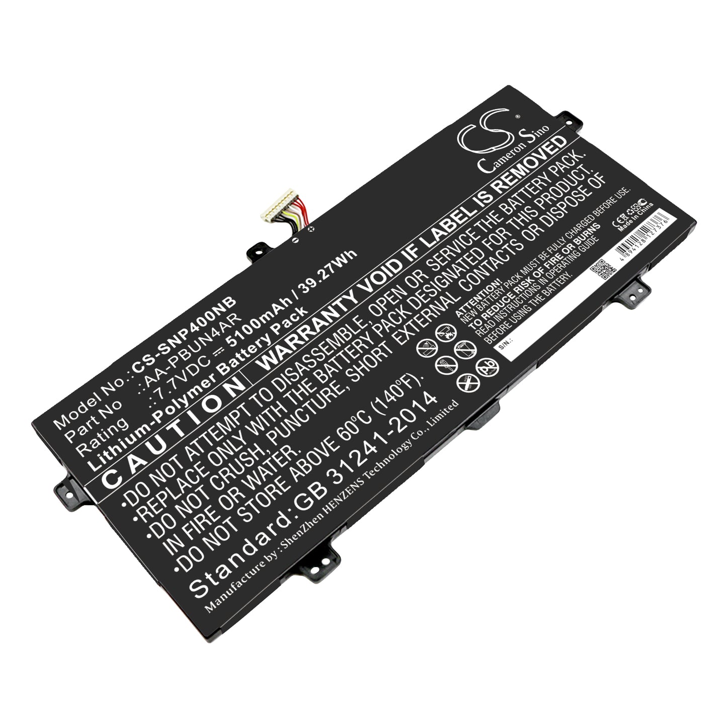CS-SNP400NB Replacement Battery – Compatible with 900X5L, 900X5L-K01, 900X5L-K02, 940X3L-K02, ATIV Book 9 Spin, ATIV Book 9 Spin 940X3L, Notebook 9 900X5L, Notebook 9 Spin, Notebook 9 Spin 940X3L, NP900X5L-K01CN, NP900X5L-K02CN, NP900X5L-K02US, NP940X3L-K01US, NP940X3L-K02CN, NT900X5H, NT900X5H-K23W, NT900X5H-K24P, NT900X5H-K24W, NT900X5H-K27S, NT900X5H-K27S/W, NT900X5H-K27W, NT900X5H-K28W, NT900X5H-K33S, NT900X5H-K33W, NT900X5H-K34D, NT900X5H-K34J, NT900X5H-K34M, NT900X5H-K38L, NT900X5H-K38W,