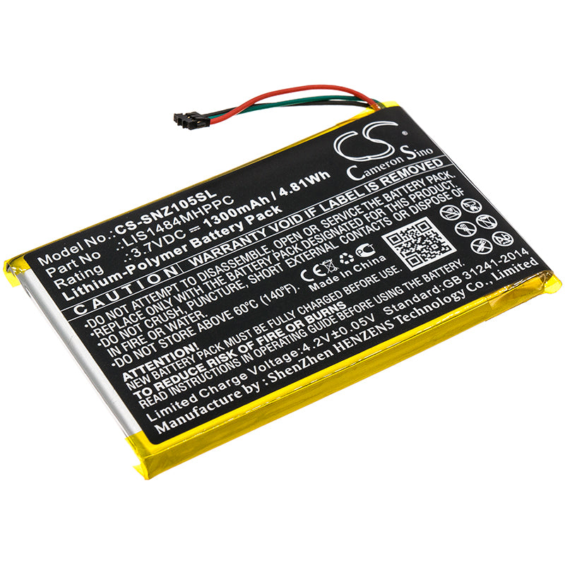 CS-SNZ105SL Replacement Battery – Compatible with NWZ-Z1050, NWZ-Z1050N, NWZ-Z1060, NWZ-Z1070