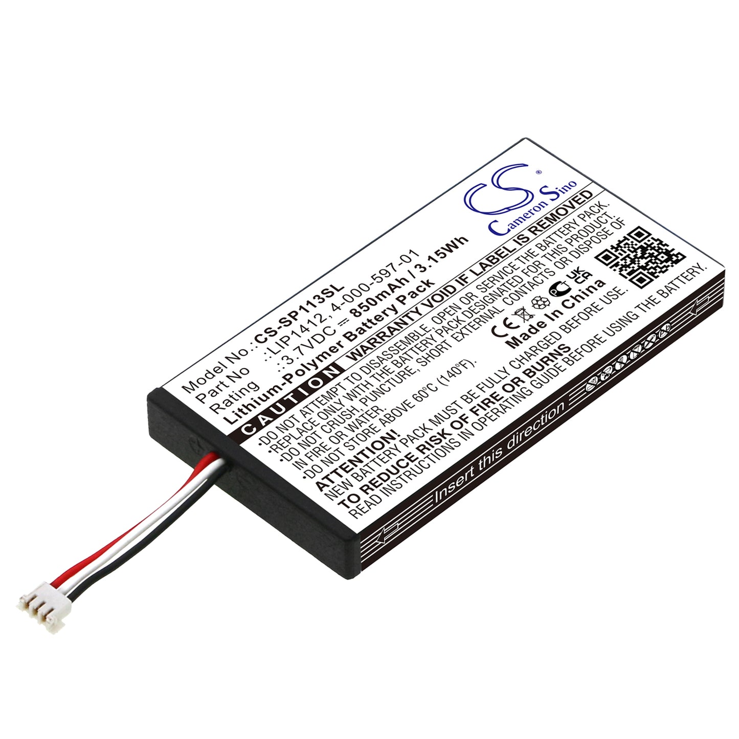 3.7V 930mAh Li-ion Game/PSP/NDS Battery for Sony