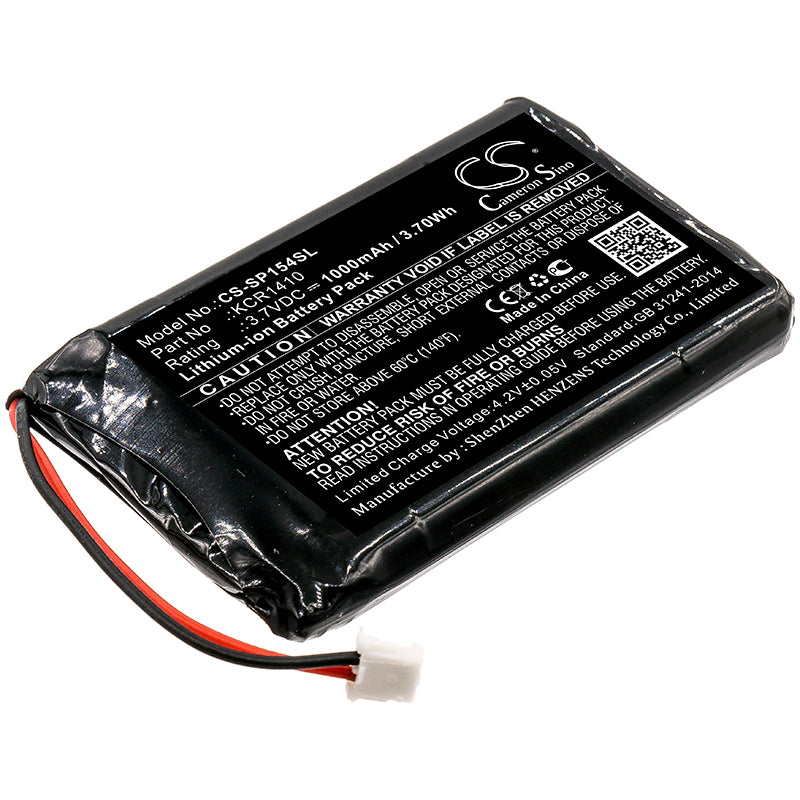 3.7V 1000mAh/3.70Wh Li-ion Game/PSP/NDS Battery for Sony