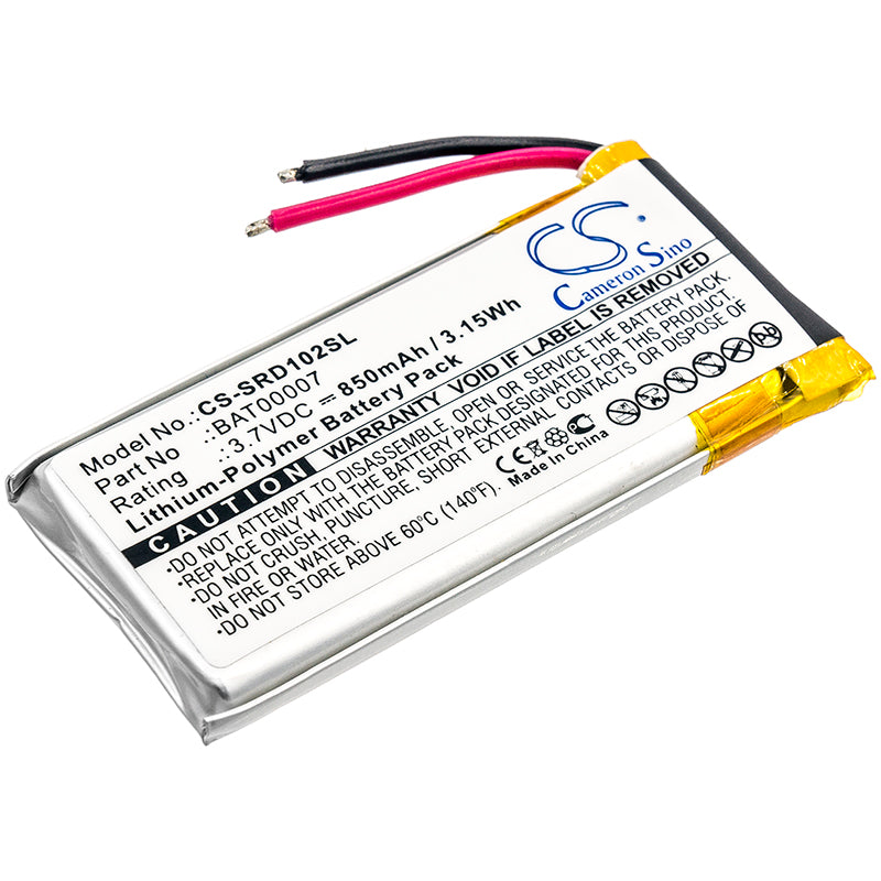 3.7V 850mAh/3.15Wh Li-Polymer Wireless Headset Battery for Cardo