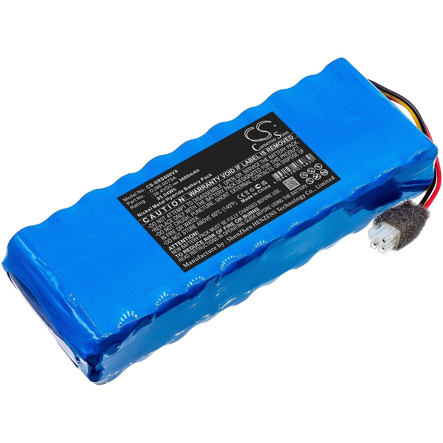 26.4V 3600mAh/95.04Wh Ni-MH Vacuum Battery for Samsung