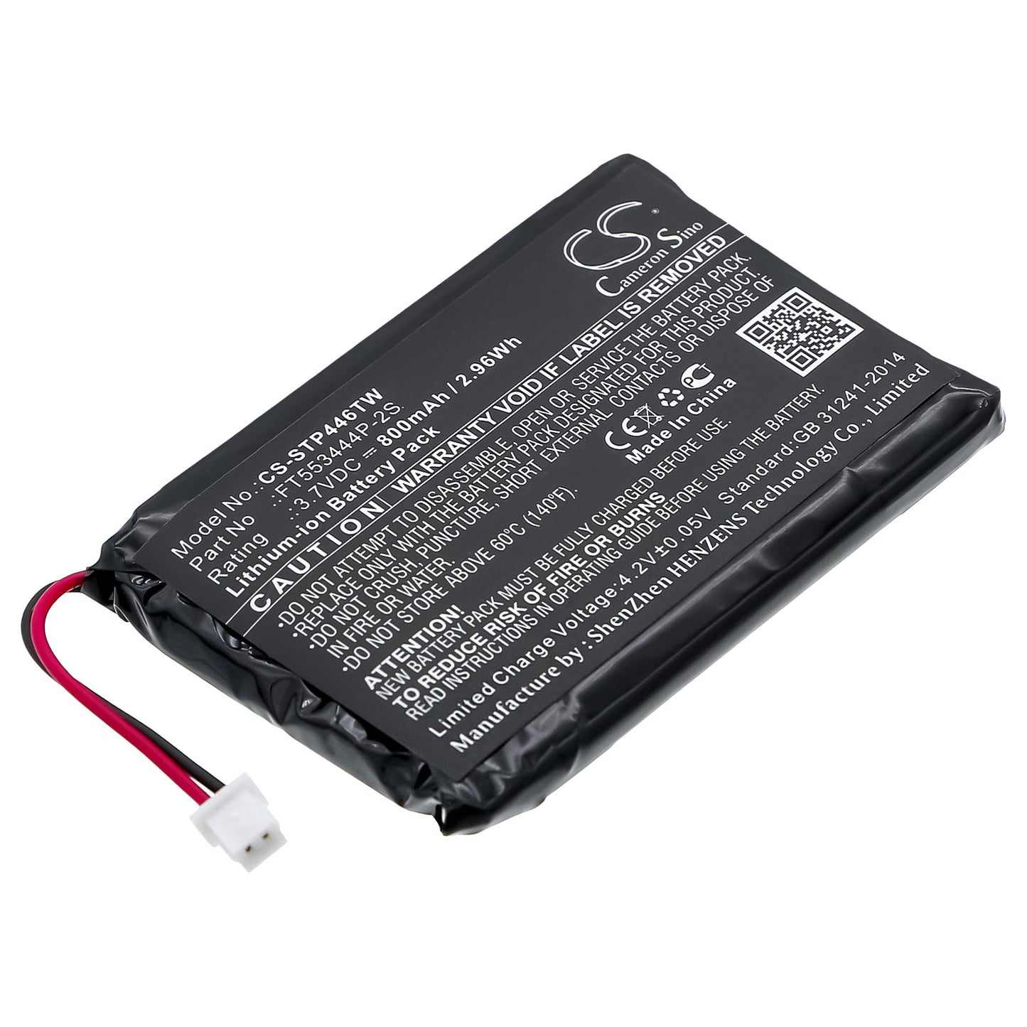 3.7V 800mAh/2.96Wh Li-ion Two-Way Radio Battery for Stabo