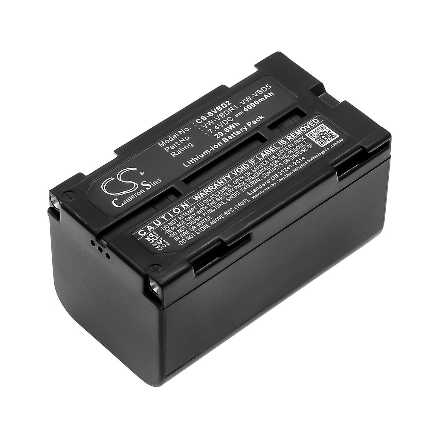 7.4V 4000mAh/29.60Wh Li-ion Camera Battery for RCA