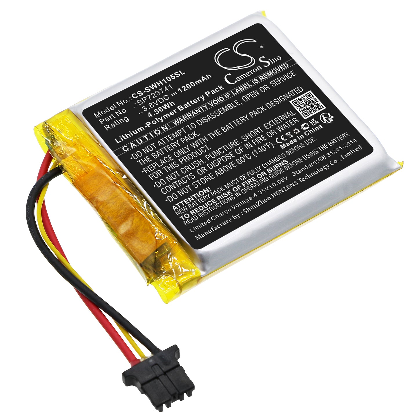CS-SWH105SL Replacement Battery – Compatible with WF-1000XM5, WH-1000XM5