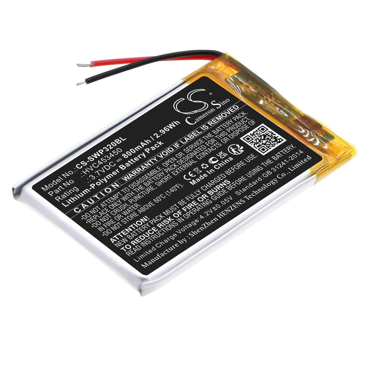 CS-SWP320BL Replacement Battery – Compatible with WisePad 3, WPC32