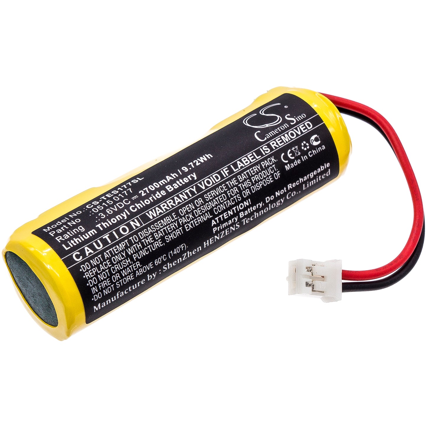 CS-TES177SL Replacement Battery – Compatible with 175-T1, 175-T2, 177 loggers
