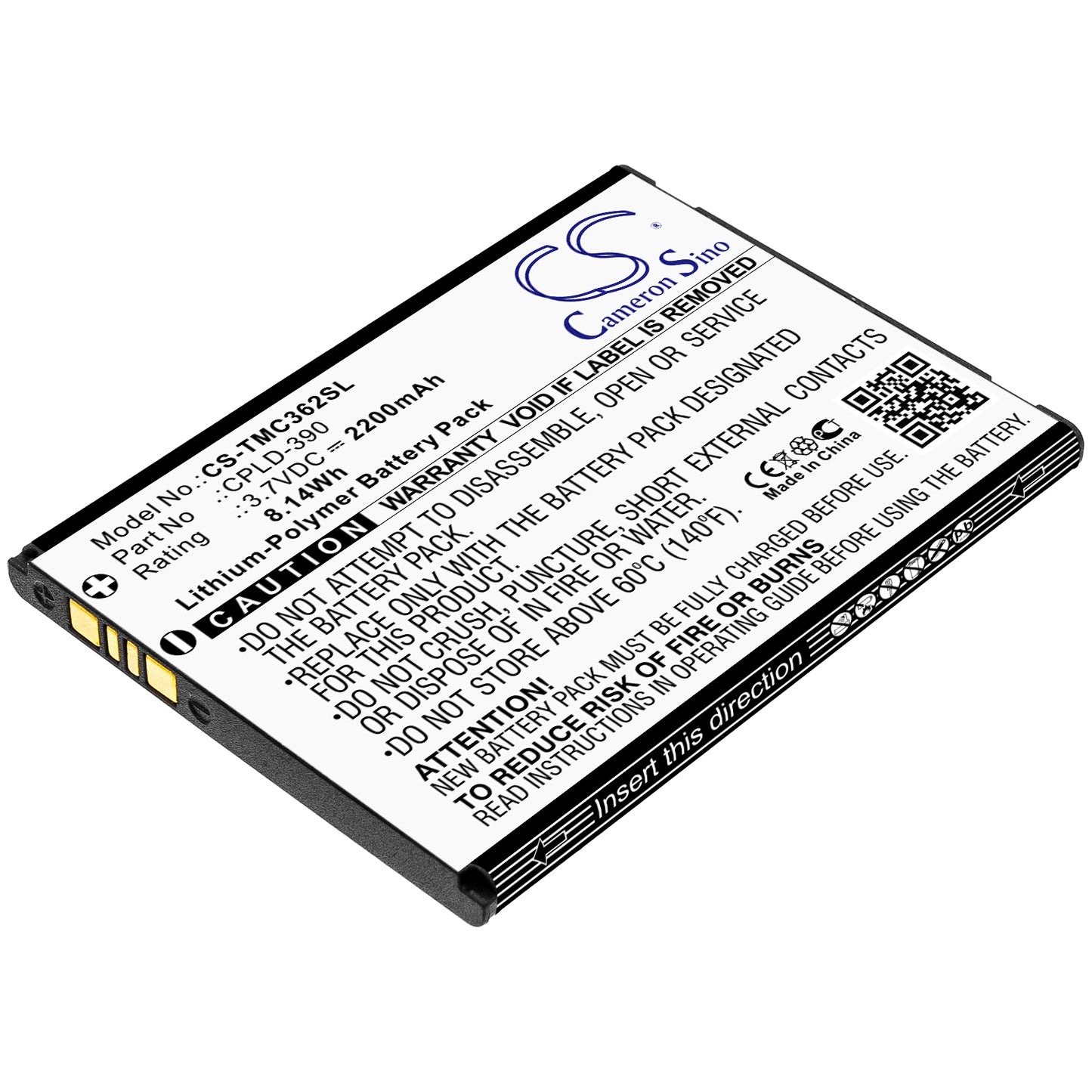 3.7V 2200mAh/8.14Wh Li-Polymer Mobile/SmartPhone Battery for T-Mobile