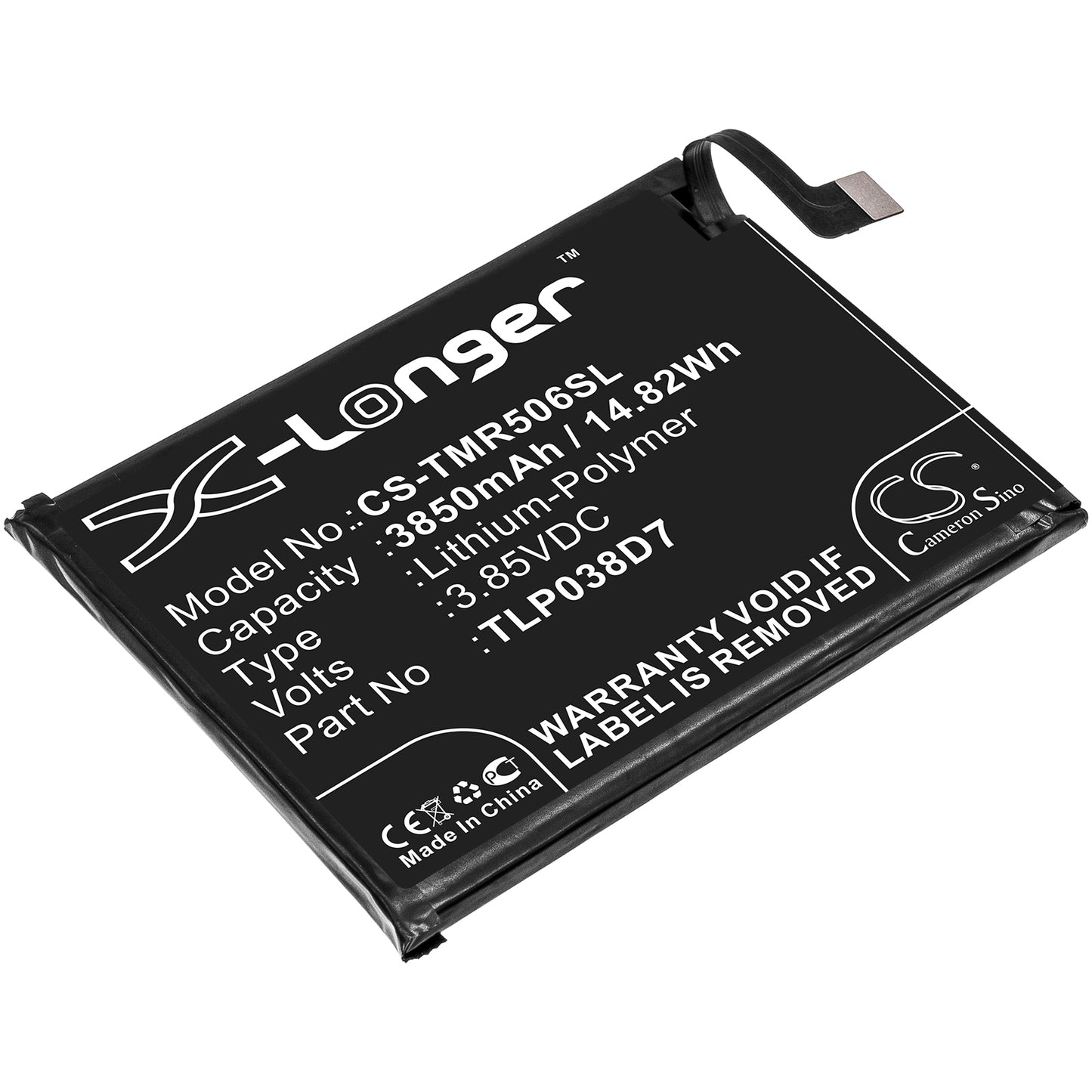 CS-TMR506SL Replacement Battery – Compatible with 5062W, 5062Z, Revvl 4 Plus