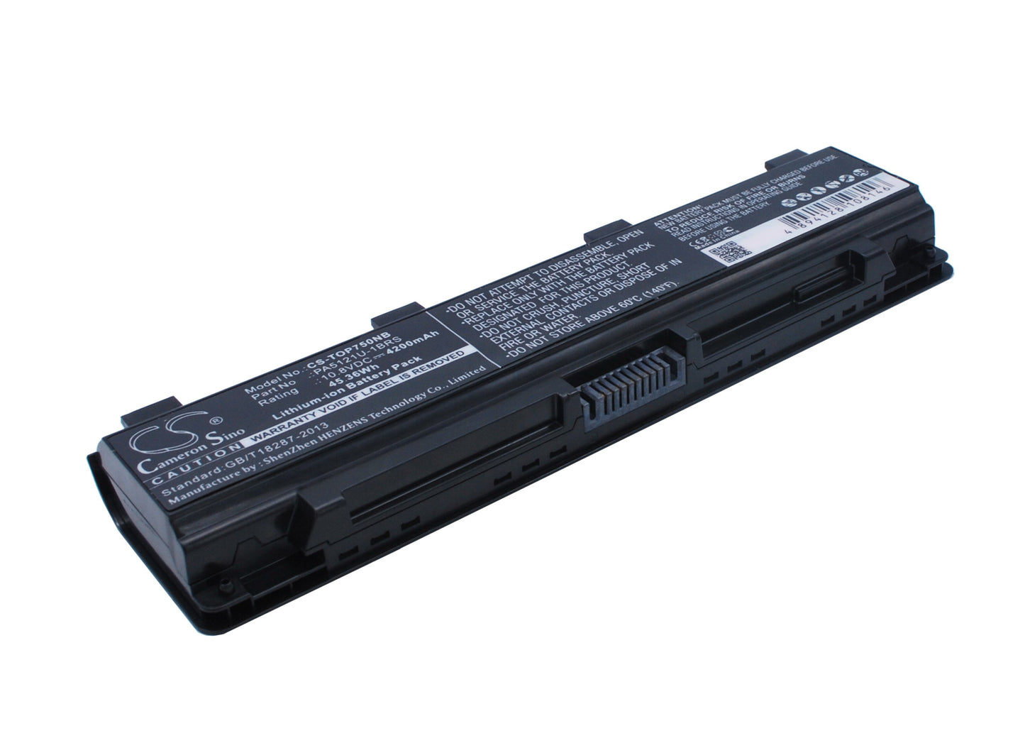 10.8V 4200mAh/45.36Wh Li-ion Notebook/Laptop Battery for Toshiba