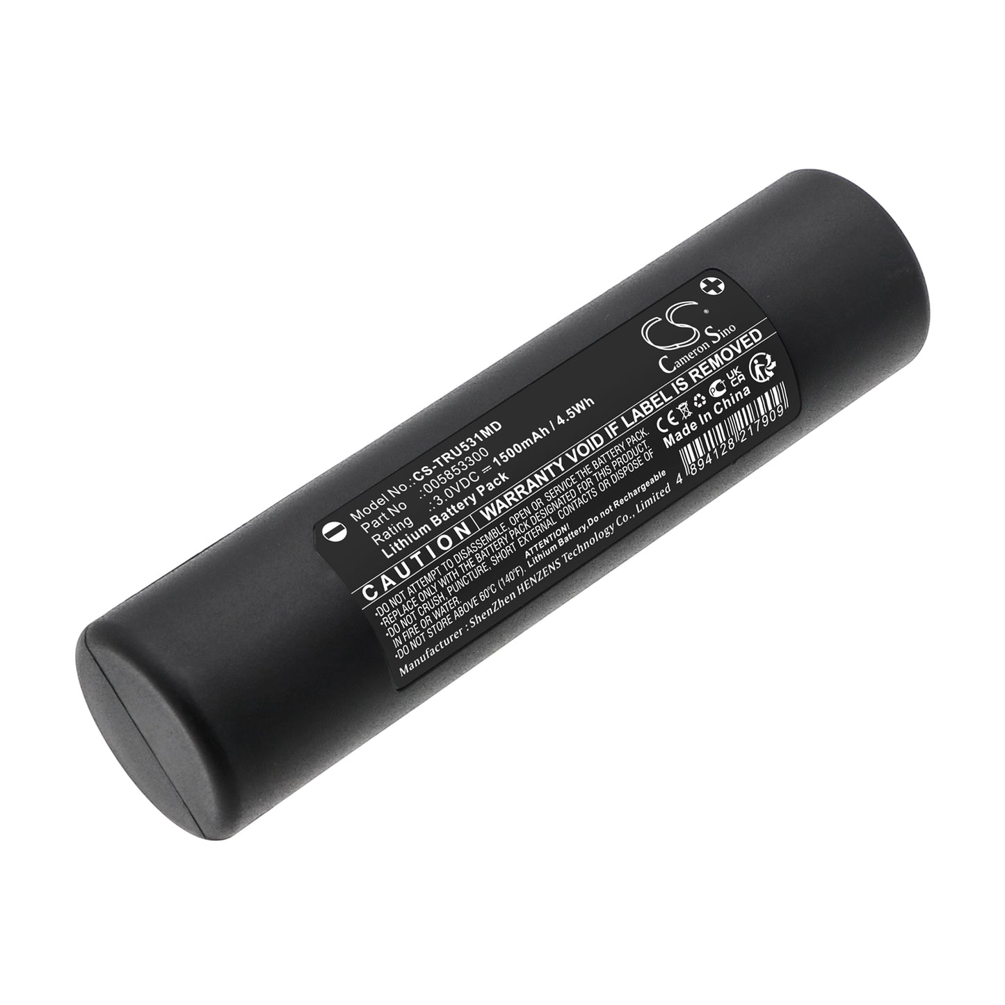 CS-TRU531MD Replacement Battery – Compatible with Laryngoscope TRU-MR 5310m