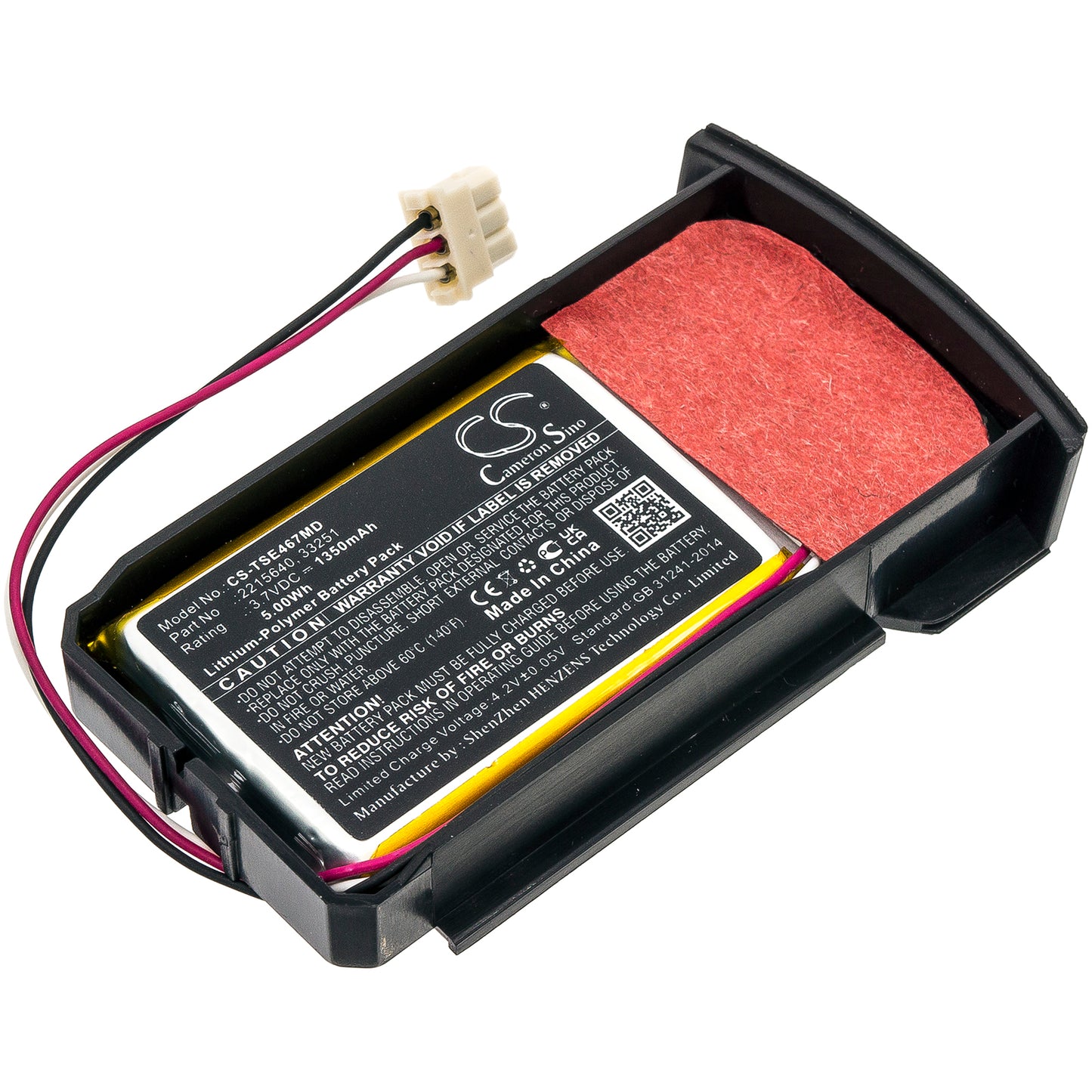 CS-TSE467MD Replacement Battery – Compatible with 16-channel Matrix electronic p, 3364413, 4672 Multichannel, E1 Clip Tip 4671 Single Channe, Impact2 pipettes, Multichannel Pipette Matrix Im