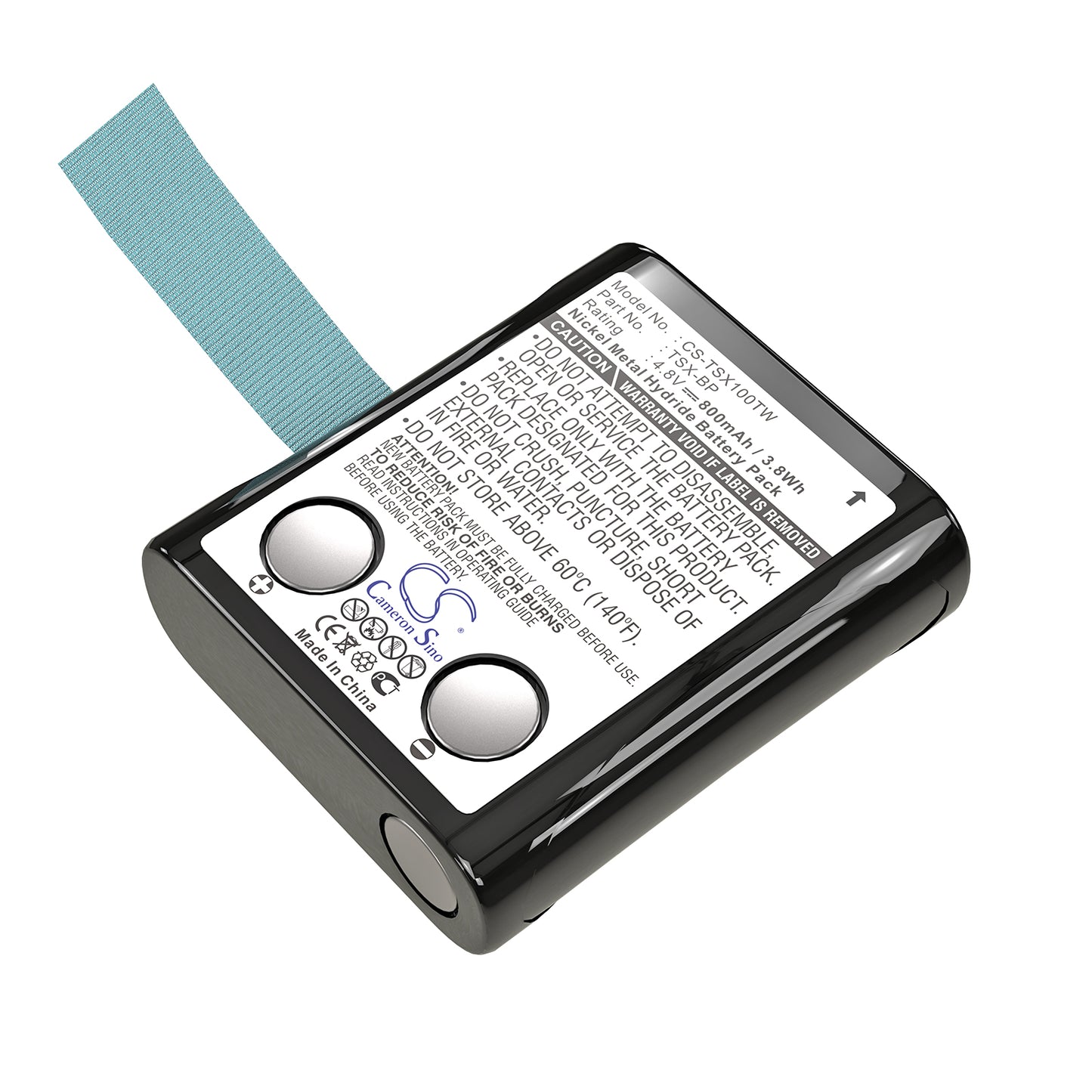 4.8V 800mAh Ni-MH Two-Way Radio Battery for TriSquare