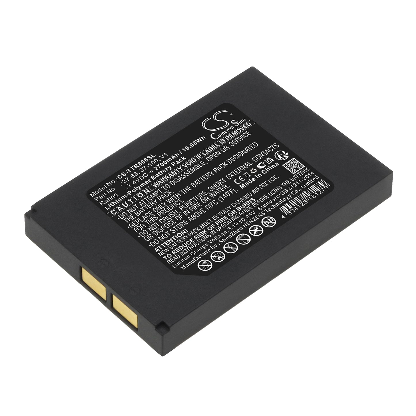 CS-TTR806SL Replacement Battery – Compatible with 8066, CamView IP Pro-8W HD CCTV Test