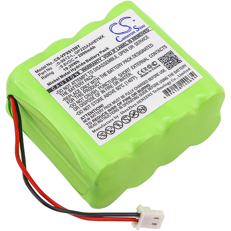 9.6V 2000mAh/19.20Wh Ni-MH Alarm System Battery for Visonic