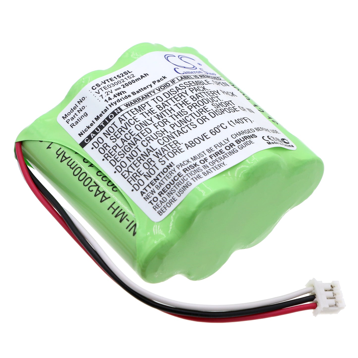 7.2V 2000mAh/14.40Wh Ni-MH Equipment/Survey Battery for Vetronix